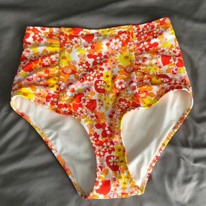 Aerie 70s Print High Waisted Bikini Bottoms